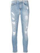 Ck Jeans Ripped Trim Skinny Jeans - Blue