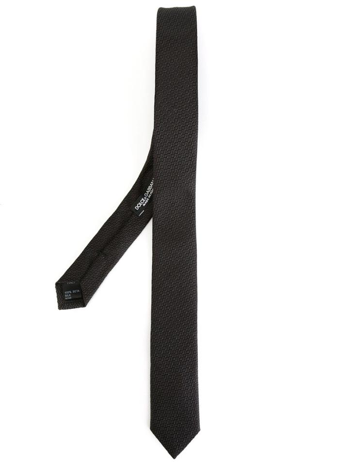 Dolce & Gabbana Woven Tie - Black