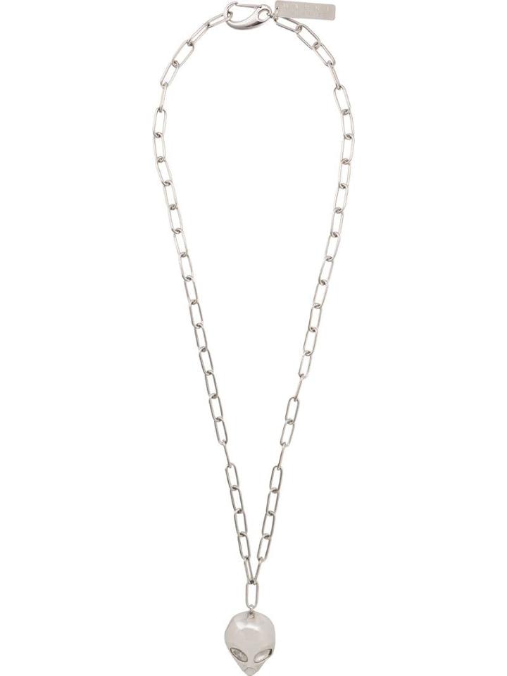 Marni Alien Motif Necklace - Silver