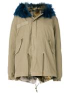 Mr & Mrs Italy Trimmed Hood Mini Parka - Neutrals
