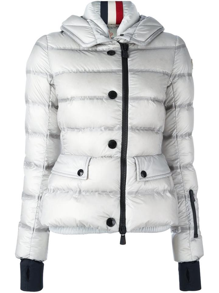 Moncler Grenoble Hooded Padded Jacket, Women's, Size: Small, Grey, Feather Down/polyamide/polyester