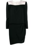 A.n.g.e.l.o. Vintage Cult 1980's Asymmetric Longsleeved Dress - Black