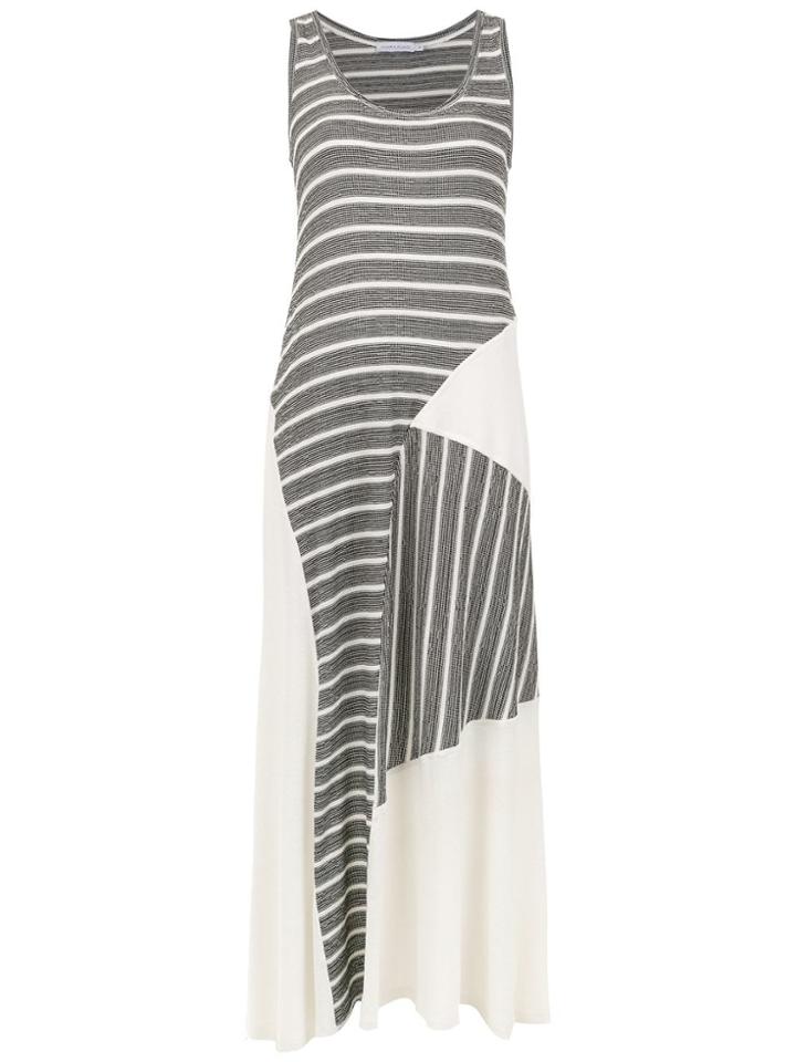Mara Mac Long Printed Dress - White