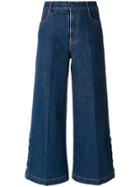 Stella Mccartney Coulotte Flared Jeans - Blue