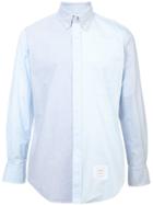 Thom Browne Two-tone Button Down Shirt - Blue