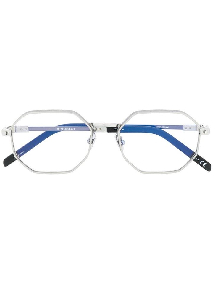 Hublot Eyewear Octagon Glasses - Silver