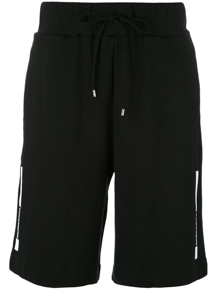 Numero00 - Track Shorts - Men - Cotton - M, Black, Cotton