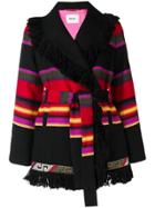 Bazar Deluxe Striped Cardi-coat - Black