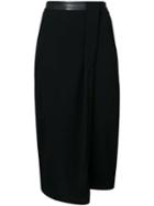 Kimora Lee Simmons Asymmetrical Midi Skirt - Black