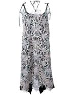 Antonio Marras Embellished Lace Overlay Dress