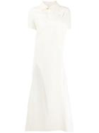Jil Sander Wrap Front Maxi Dress - White