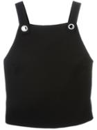 T By Alexander Wang 'dobby' Twill Cropped Top