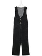 Dondup Kids Teen Cotton Corduroy Jumpsuit - Grey