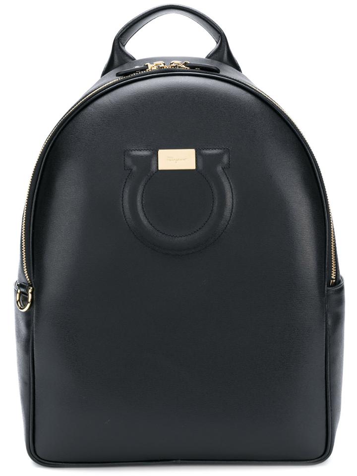 Salvatore Ferragamo Gancini Backpack - Black