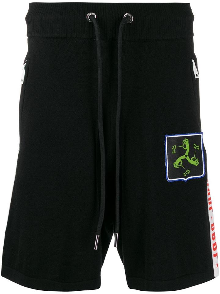 Diesel Logo Tape Track Shorts - Black