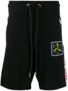 Diesel Logo Tape Track Shorts - Black