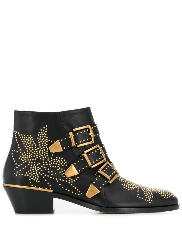 Chloé Susanna 30mm Studded Boots - Black
