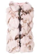 Mr & Mrs Italy Fox Fur Padded Gilet - Pink