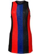 Proenza Schouler Striped Mesh Tank Top, Women's, Size: Medium, Black, Viscose/polyester/nylon/spandex/elastane