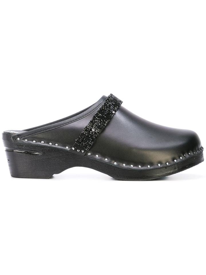 Newbark Swedish Clog Mules - Black