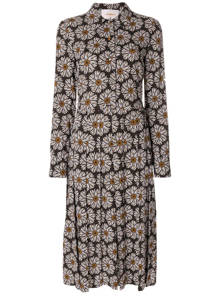 La Doublej Girasoli Shirt Dress - Brown