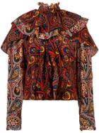 Jw Anderson Ruffled Longsleeved Blouse - Red