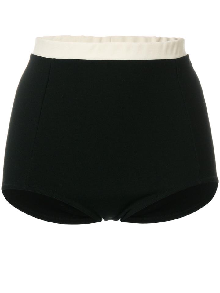 Red Valentino Elastic Waist Shorts - Black