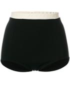 Red Valentino Elastic Waist Shorts - Black