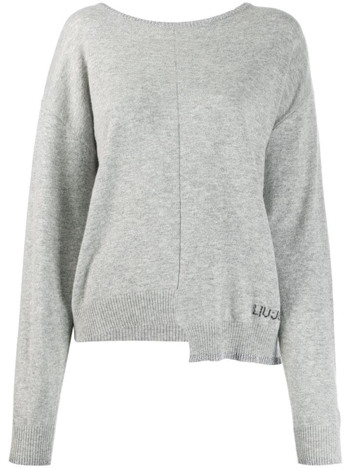 Liu Jo High-low Hem Jumper - Grey