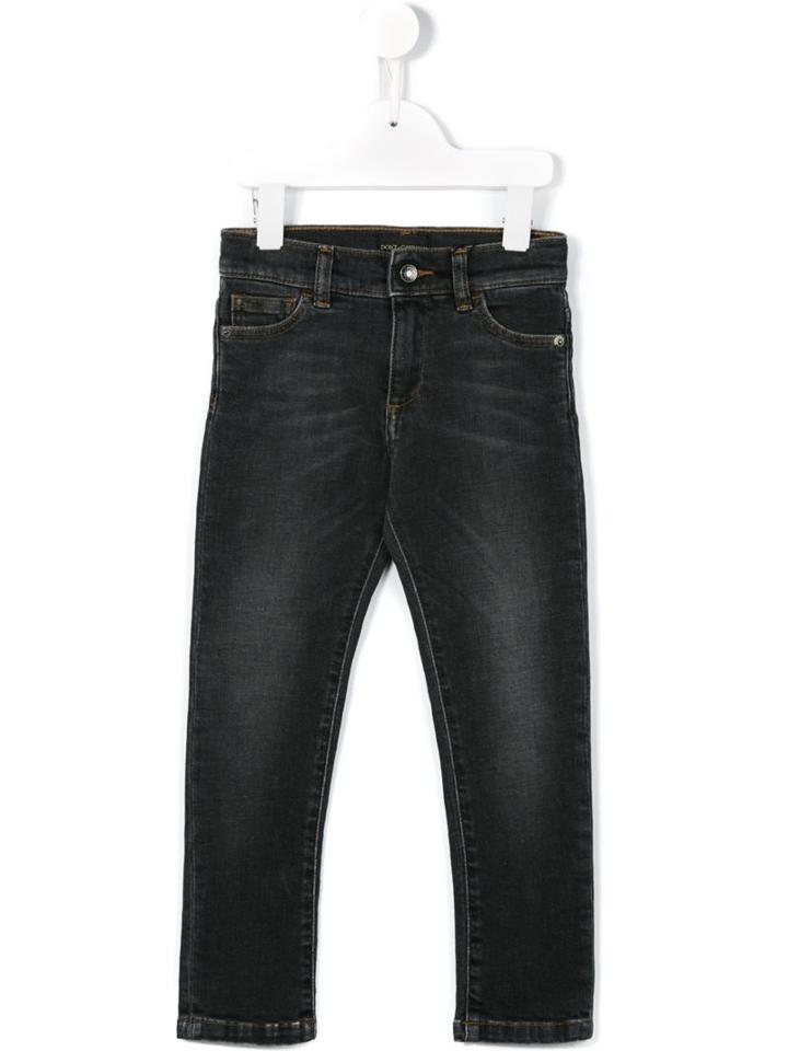 Dolce & Gabbana Kids Faded Jeans, Girl's, Size: 10 Yrs, Black