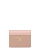 Prada Small Logo-plaque Wallet - Pink