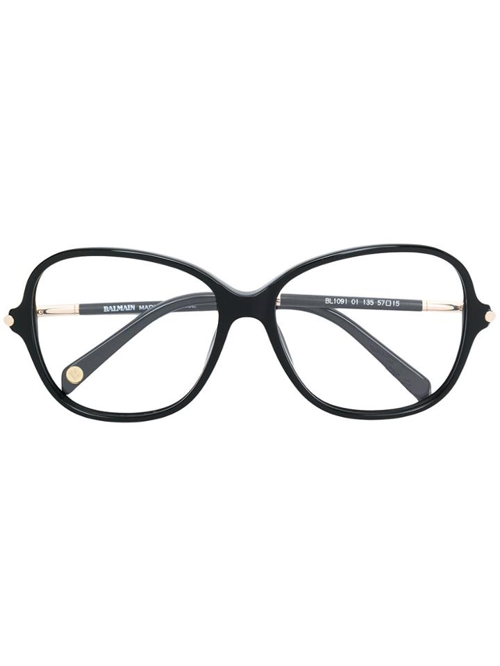 Balmain Oversized Frame Glasses - Black