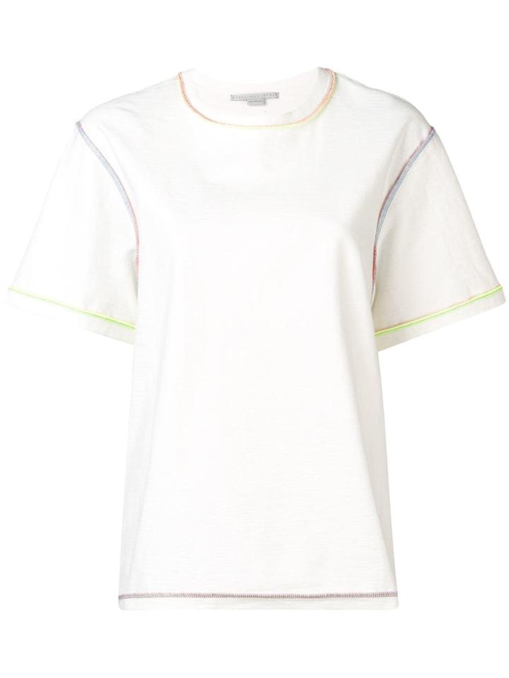 Stella Mccartney Contrast Stitch T-shirt - White