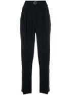 A.p.c. Tapered Belted Trousers - Black