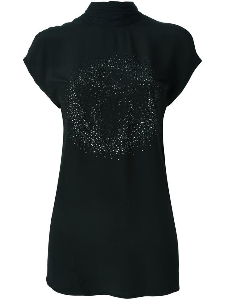 Versace Medusa Head Embroidered Tank Top