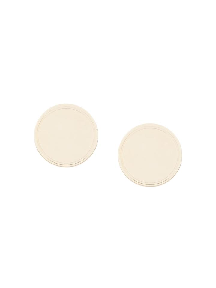 Givenchy Geometric Round Mirrored Earrings - Metallic