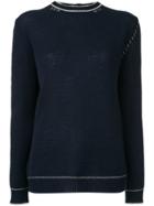 Marni Rear Button-down Sweater - Blue