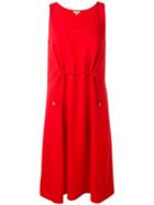 Kenzo - Sleveless Dress - Women - Polyester - 34, Red, Polyester