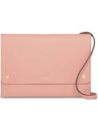 Burberry Leather Pouch With Detachable Strap - Ash Rose
