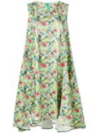 Ultràchic Patterned Dress, Women's, Size: 40, Green, Cotton/spandex/elastane