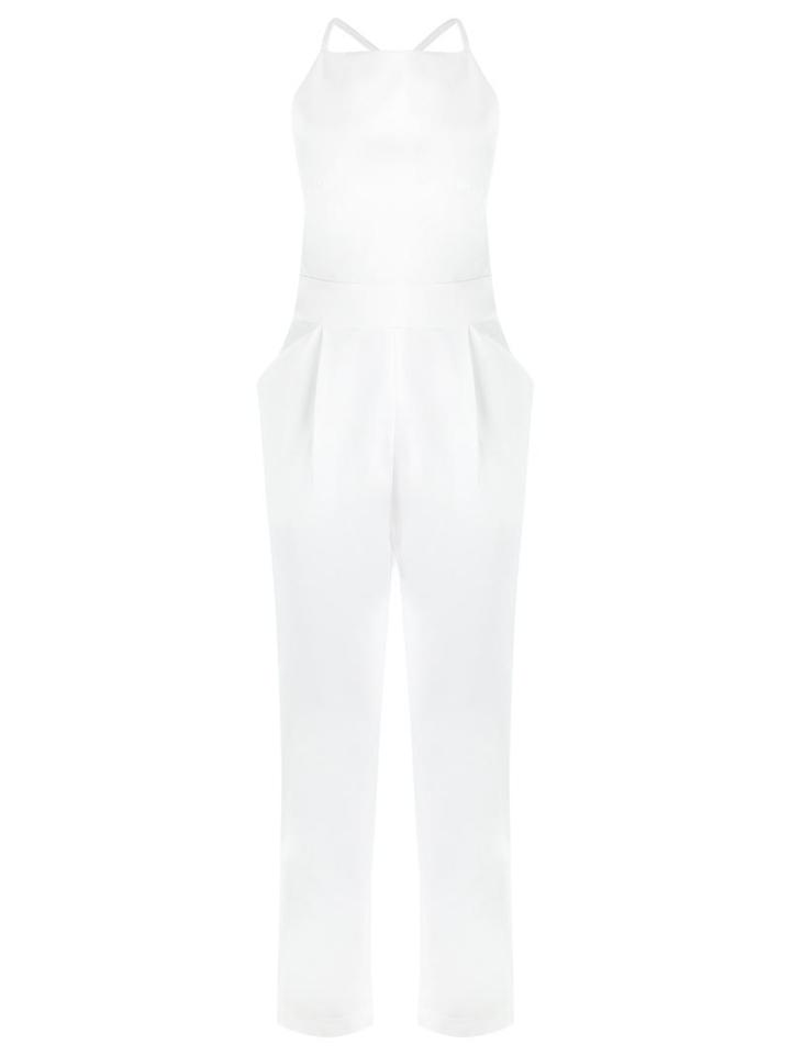 Andrea Marques Jumpsuit, Women's, Size: 38, White, Cotton