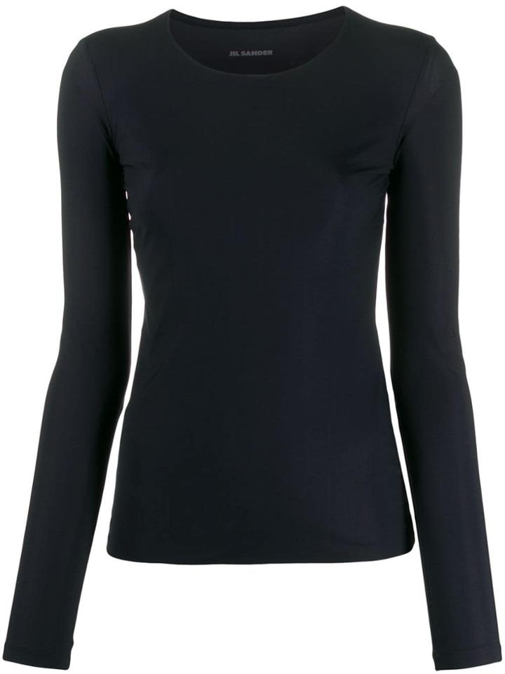 Jil Sander Long Sleeve Slim T-shirt - Black