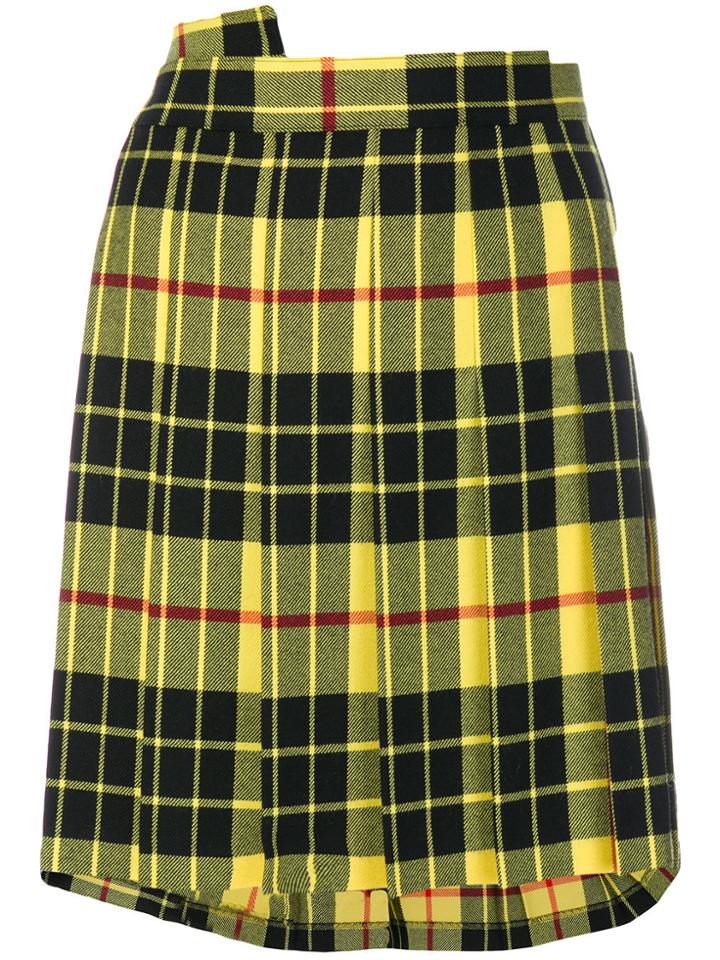 Junya Watanabe Comme Des Garçons Checked Skirt - Yellow & Orange