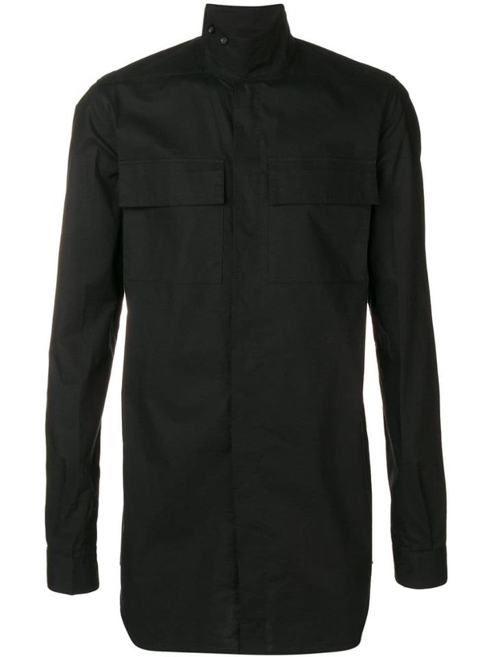 Rick Owens Pocket Plain Shirt - Black