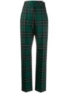 Pringle Of Scotland Tapered Tartan Trousers - Green