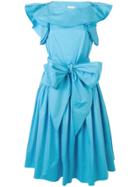 Delpozo Dramatic Fit-and-flare Evening Dress - Blue