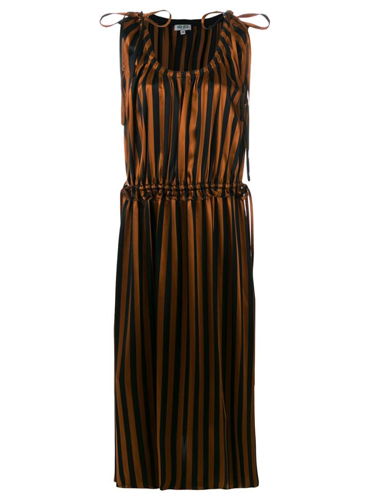 Kenzo Dress With Straps - Brown