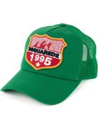 Dsquared2 Badge Embroidered Baseball Cap - Green