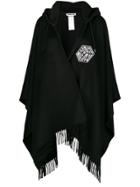 Mcq Alexander Mcqueen Hooded Poncho - Black