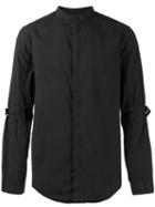 Helmut Lang - Collarless Strap Shirt - Men - Cotton - M, Black, Cotton